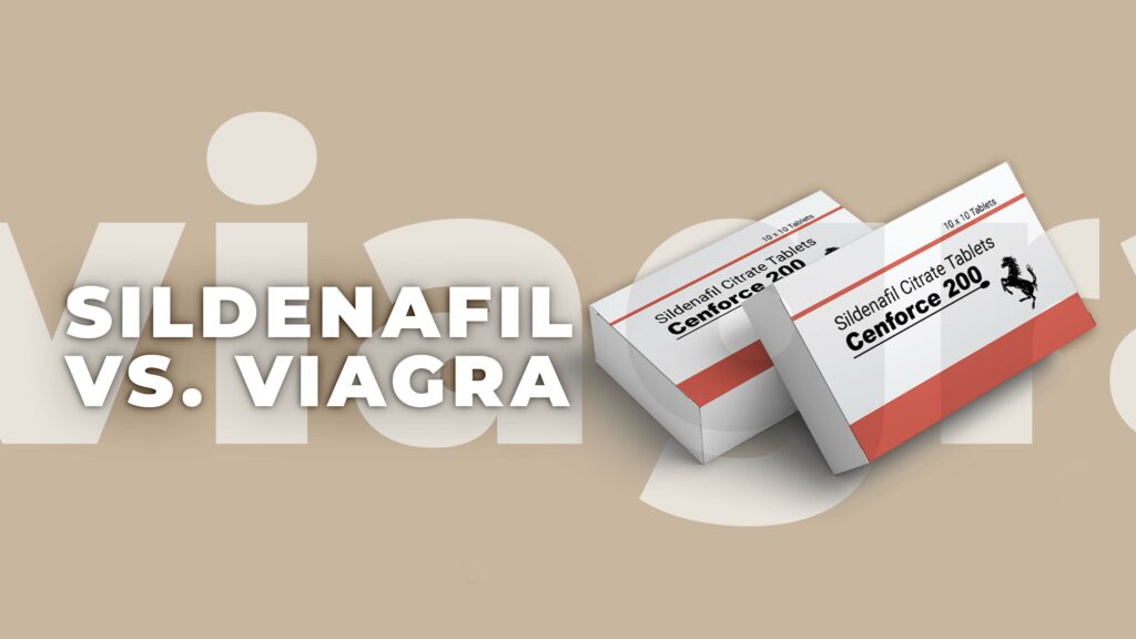Sildenafil vs. Viagra
