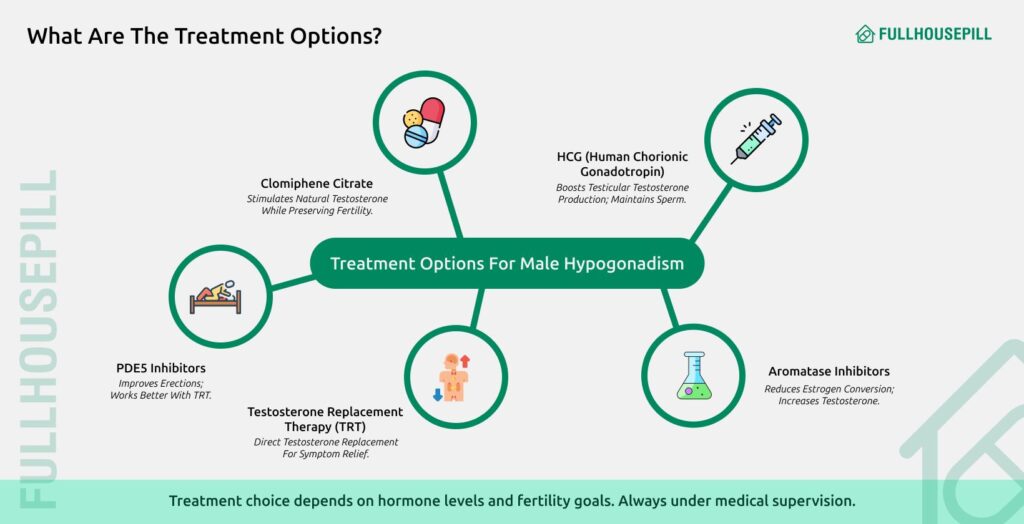 Testosterone and ED, Causes ,treatment and best testosterone 3 What Are The Treatment Options