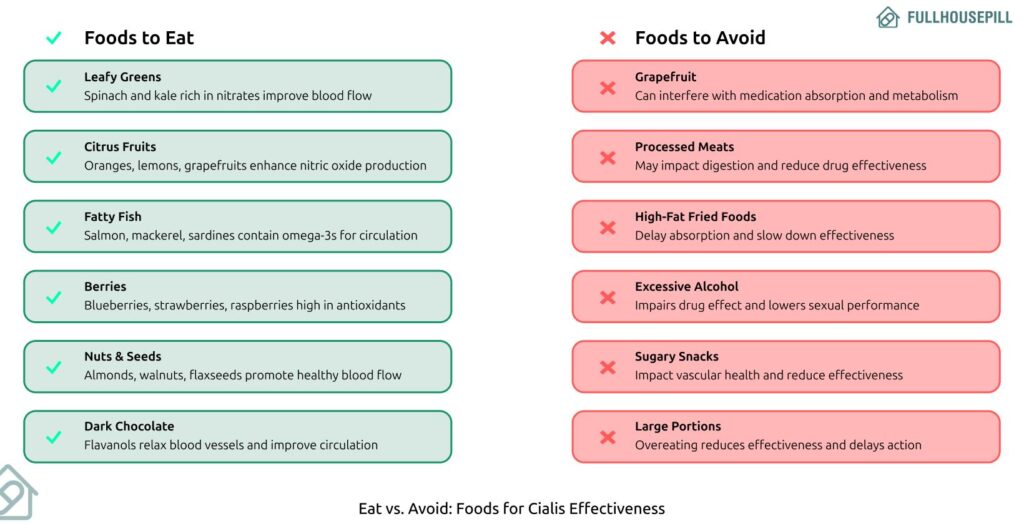 How to Get The Maximum Effect from Cialis: Timing, Dosage, and Diet 3 How to Get The Maximum Effect from Cialis Timing Dosage and Diet 1 3