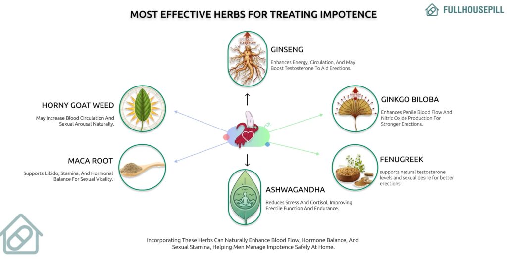 Natural and Home Remedies to Treat Impotence or Erectile Dysfunction (ED) 4 Most Effective Herbs for Treating Impotence