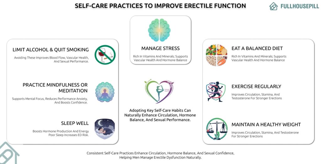 Natural and Home Remedies to Treat Impotence or Erectile Dysfunction (ED) 5 Self Care Practices to Improve Erectile Function